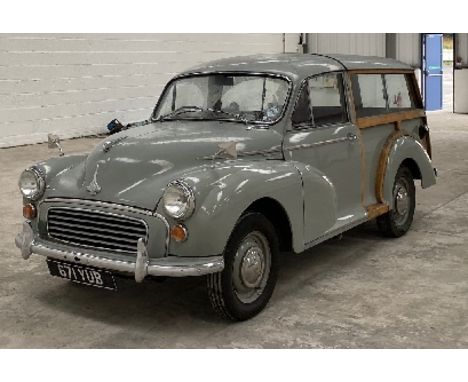 1958 Morris Minor 1000 Traveller, registration 671 YUB, MOT exempt, 948cc engine, with V5C, MOTs, receipts etc