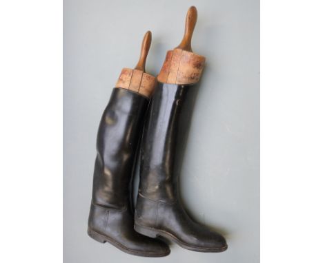 A pair of riding/ hunting boots with trees from Tom Hill, London, size 42