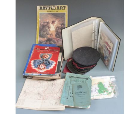 Military and other ephemera and collectables to include WWI trench map, GWR 1939 special instructions, Beating the Invader fl