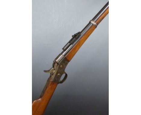 Danish 11,15x60R 1867 model rolling block rifle with tang marked 'Kjobenhavns Toihuus', pop-up ladder sight, steel ram-rod, s