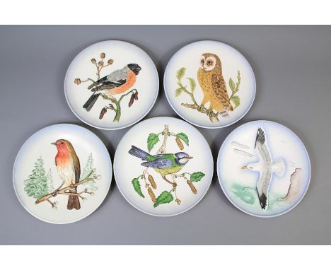 W. Goebel Porcelain Wildlife Edition Plates. The plates incl. No.1 Robin, No. 2 Blue Titmouse, No. 3 Barn Owl, No. 4 Bullfinc