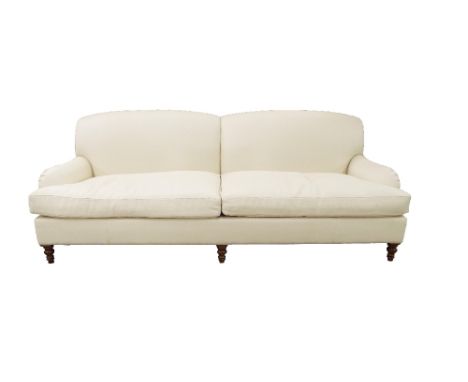 Good quality Kingcome "Stratford" three seater sofa with original herringbone type upholstery, 91" long x 34" high x 38" deep