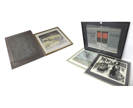 After Fung Ximing - 'Spring and Autumn (Three eyes)', signed limited edition coloured print, 1/10 dated 1991, label verso, 16