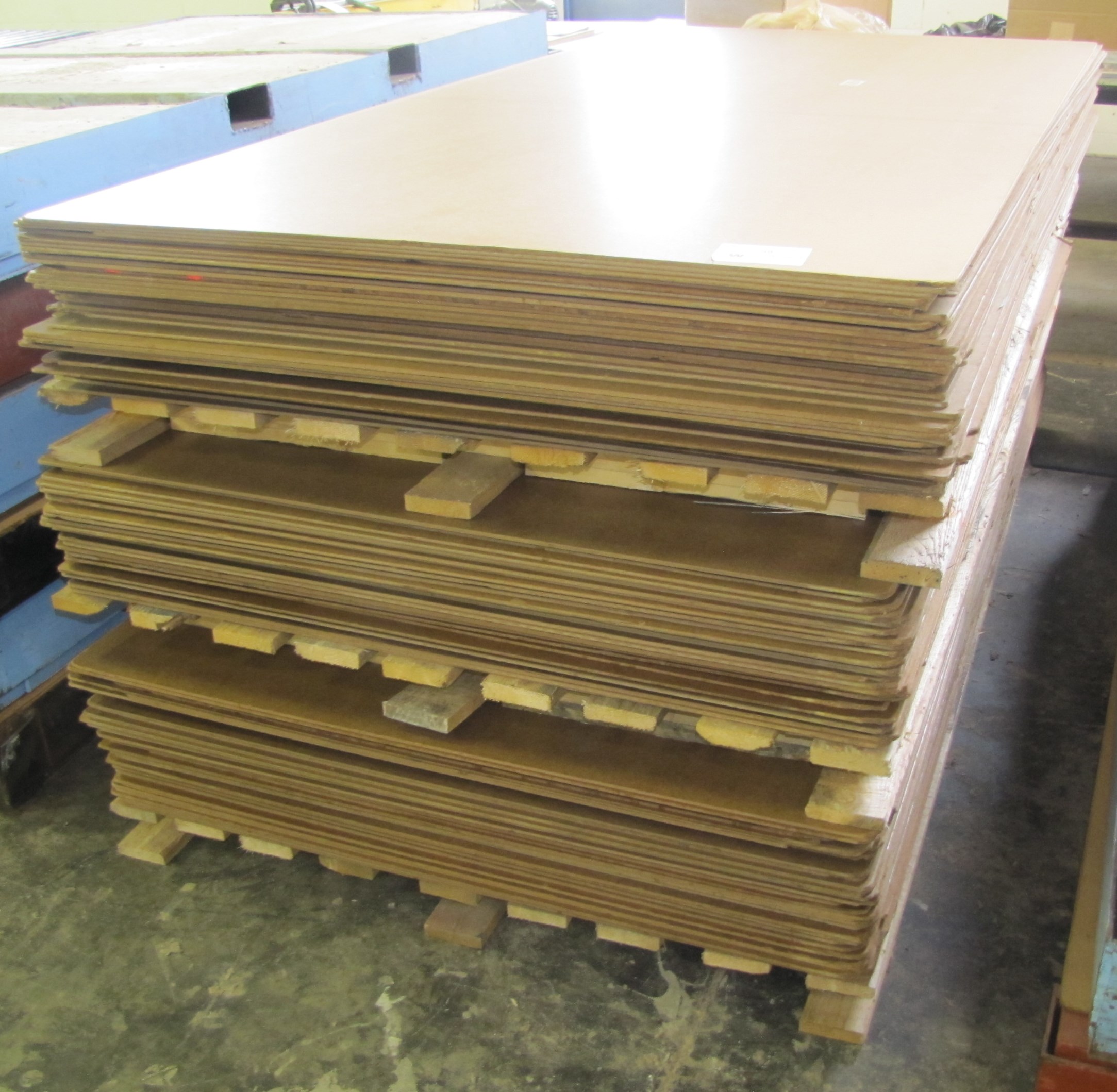 Stack of 4' x 8' Sheets of Masonite