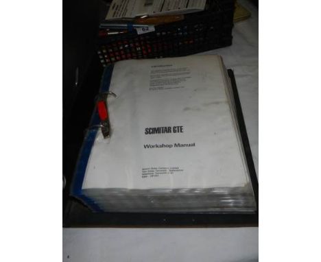 A Scimitar GTE workshop manual. 