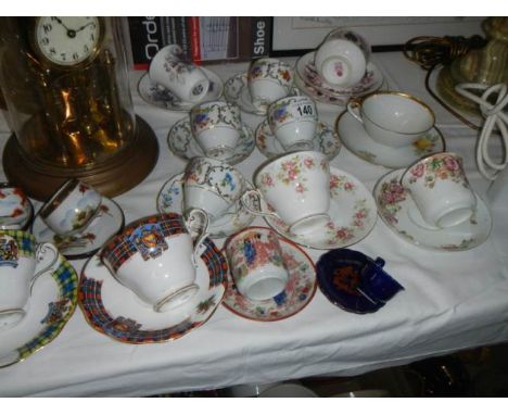 A mixed lot of tea cups and saucers, COLLECT ONLY. 