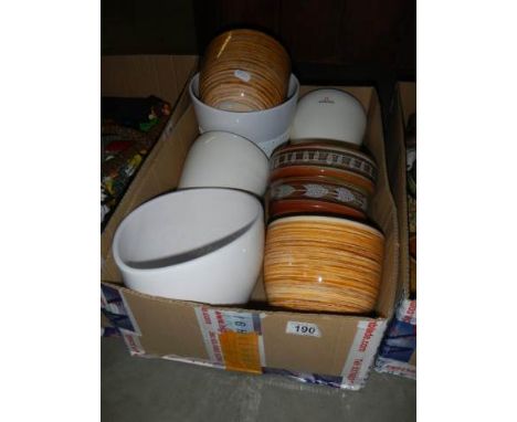A quantity of ceramic plant pots, COLLECT ONLY. 