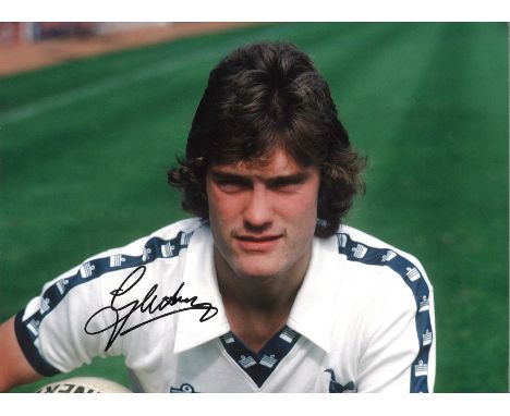 Glen Hoddle Tottenham Signed 16 x 12 inch football colour photo. Good Condition. All autographed items are genuine hand signe