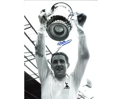 Dave Mackay Tottenham Signed 16 x 12 inch football photo. Good Condition. All autographed items are genuine hand signed and c
