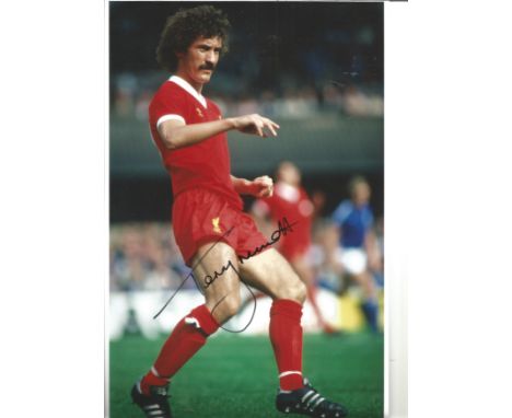 Terry Mcdermott Liverpool Signed 12 x 8 inch football colour photo. Good Condition. All autographed items are genuine hand si