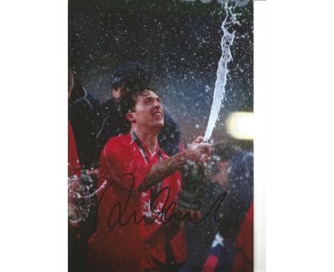 Robbie Fowler Liverpool Signed 12 x 8 inch football photo. Good Condition. All autographed items are genuine hand signed and 