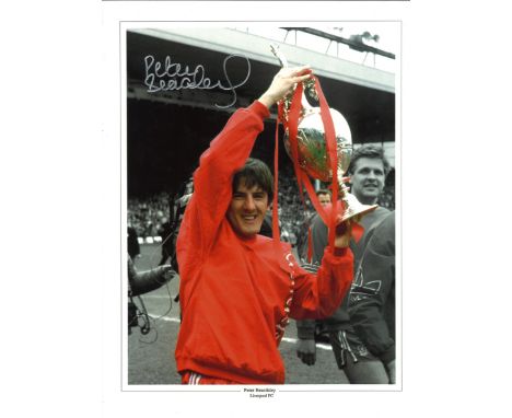 Peter Beardsley Collage Liverpool Signed 16 x 12 inch football photo. Good Condition. All autographed items are genuine hand 