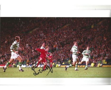 Steve McManaman Liverpool Signed 12 x 8 inch football colour photo. Good Condition. All autographed items are genuine hand si