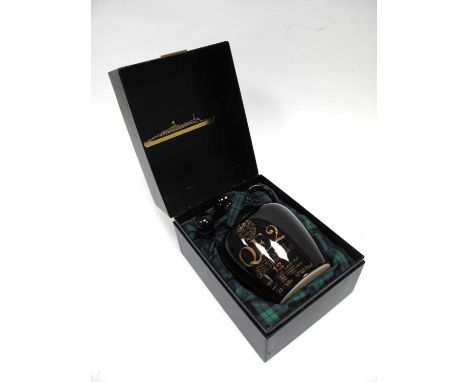 Whisky - QE2 Single Malt Scotch Whisky Over 12 Years Old, Flagon, 75cl., 48.6% Vol. with stopper, in a presentation box.