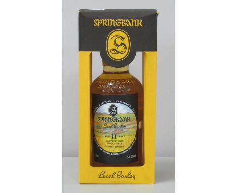 Springbank Campbeltown Single Malt Scotch Whisky Local Barley Aged 11 Years, 70cl., 53.1% Vol.