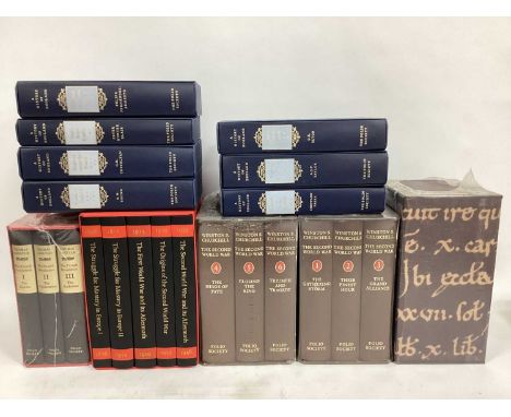 A Selection of Folio Society Books, to include: A History of England, seven volumes, Domesday Book, three volumes, Winston S.