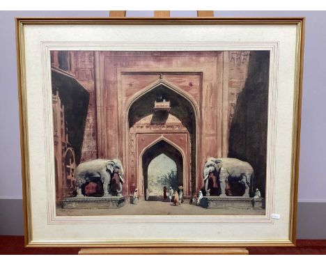 ARR WILLIAM SPENCER BAGDATOPOULOS (1888-1965) *ARRThe Gate, Tiruchirappali, India, watercolour, signed lower left,47 x 60cm.