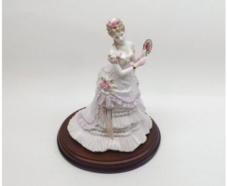 A Royal Worcester Figurine, A Royal Presentation, Limited Edition 5332 of 12,500, complete with wooden plinth base, 9” high 