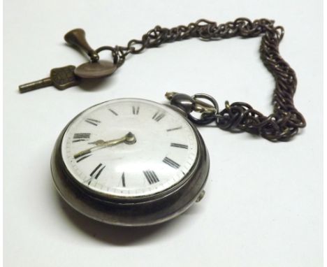 First quarter of 19th Century Gent’s hallmarked Silver Pear- cased pocket watch with verge movement inscribed “Wm. Newman, Lo