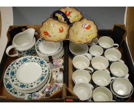 A Midwinter part tea and dinner service in the Spanish Garden pattern, together with a Carltonware hors d'oeuvres dish, and v