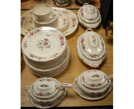 A Masons part dinner service in the Old Ivory pattern, to include meat plates, tureens and covers etc  Condition Report / Ext