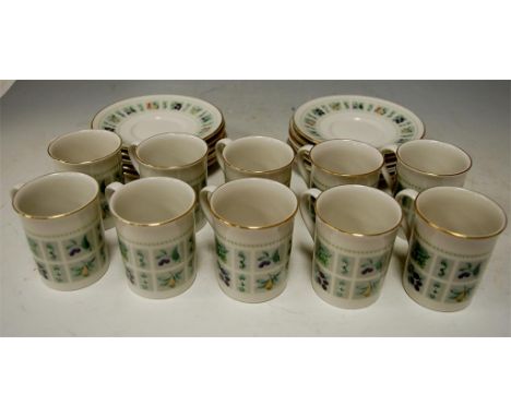 A Royal Doulton Tapestry pattern part coffee set
