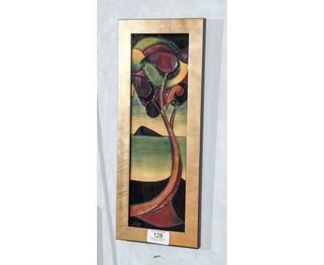 A modern Moorcroft pottery Western Isle tile, by Sian Leeper 