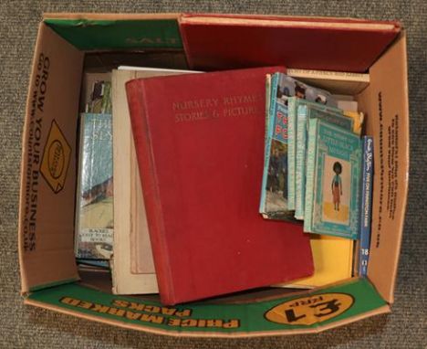 A Chinese themed board game; a Chad Valley wood table top skittle game; two folding table mats, a quantity of books (two boxe