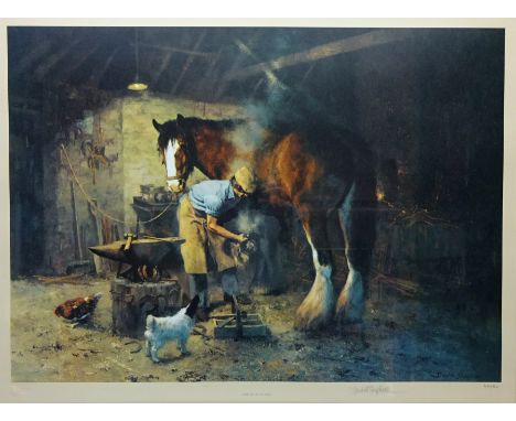 'The Old Forge', limited edition colour print no. 630/850 after David Shepherd signed and numbered in pencil with blind stamp