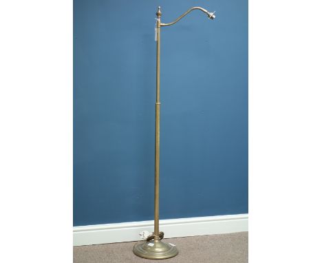 Antique style brass standard lamp, (This item is PAT tested - 5 day warranty from date of sale)   Condition Report   Click he
