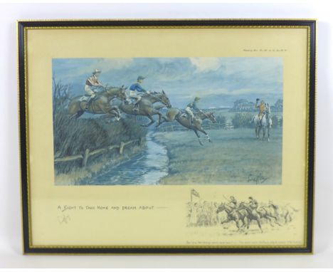Charles "Snaffles" Johnson Payne (1884Ð1967): 'A Sight to Take Home and Think About', colour lithograph, pencil signed to mar