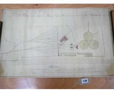 Whitehaven - Mining.&nbsp;A Plan of the Machines, Boilers, Engine House etc. Intended for the New Pit at Bransty. Pen &amp; i