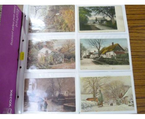 BUSHBY THOMAS.&nbsp;&nbsp;A collection of 28 vintage col. postcards, mainly after originals by the Carlisle artist Thomas Bus