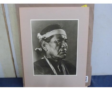 PHOTOGRAPHS. Six early 20th century photographs of North American Indians by Talcott Harmon Parkhurst (1883-1955), c.1920; "C