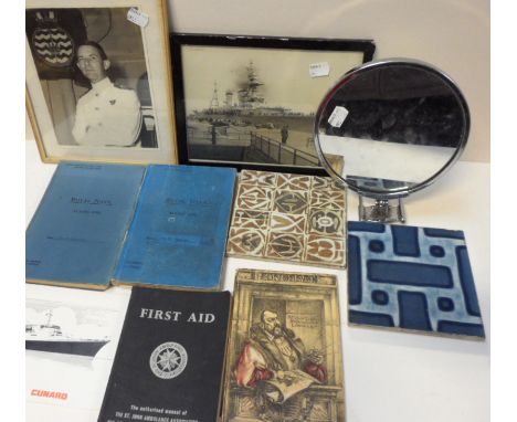 A Cunard Queen Elizabeth II photograph, invitations to a banquet held in the USA on the occasion of the visit of her Majesty 