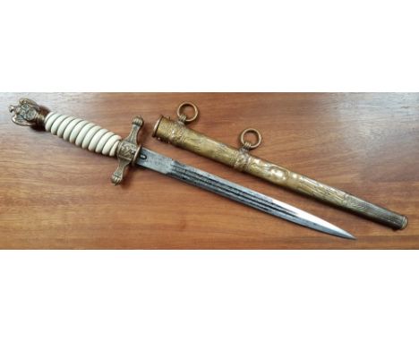 A German WWII German naval dress dagger with Eickhorn blade.