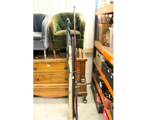 Five Vintage Fishing Rods - Hardy Matchmaker, E T Barlow & Sons, (Vortex, Yellow Rod), Keenets ( Seaspray ), R. Champion ( Hu