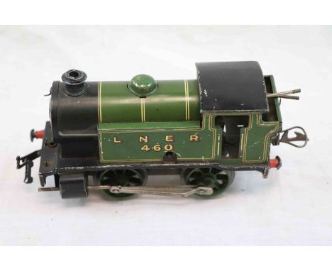 Hornby O guage locomotive engine, LNER 460, playworn condition