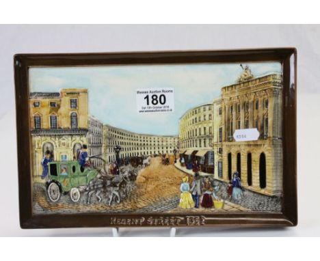 Beswick ceramic Plaque of "Regent Street 1852"