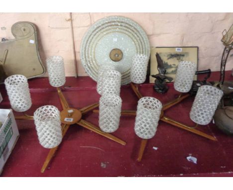 Three retro light fittings