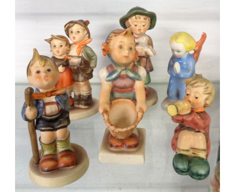 Six Hummel figures including a group - various condition 