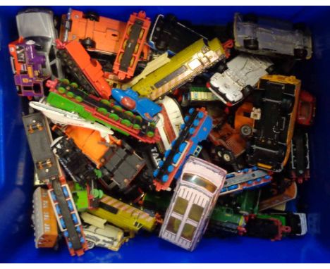 A quantity of toy vehicles including many Thomas the Tank Engine &amp; Friends
