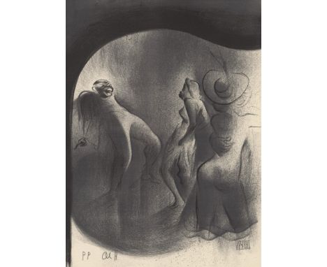 Artist: Al Hirschfield (American, 1903 - 2003). Title: "Boogie-Woogie [from the suite 'Harlem As Seen by Hirschfeld']". Mediu