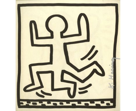 Artist: Keith Haring (American, 1958 - 1990). Title: "Three Legged Man". Medium: Lithograph. Date: Composed 1982. Printed 198