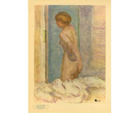 Artist: Pierre Bonnard (French, 1867 - 1947). Title: "Nu". Medium: Original color collotype. Date: Composed c1908. Printed 19