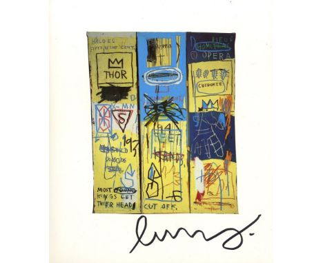 Artist: Jean-Michel Basquiat (American, 1960-1988). Title: "Charles the First". Medium: Color offset lithograph. Date: Compos