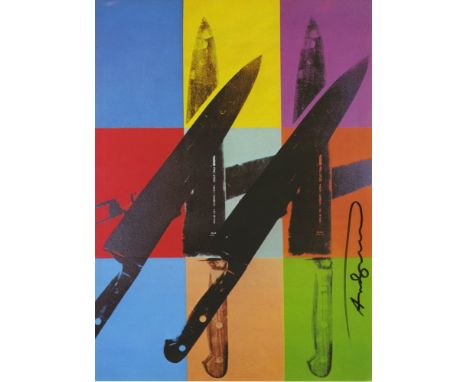 Artist: Andy Warhol (American, 1928 - 1987). Title: "Knives #11". Medium: Color offset lithograph. Date: Printed 1982. Dimens