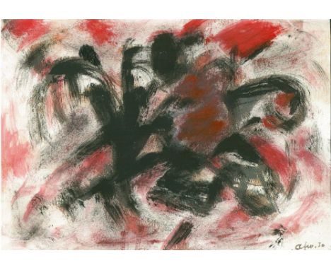 Artist: Afro [afro basaldella] (Italian/American, 1912-1976). Title: "Untitled". Medium: Acrylic and watercolor on paper. Dat
