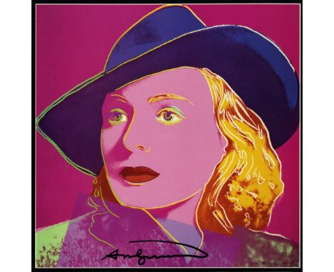 Artist: Andy Warhol (American, 1928 - 1987). Title: "Ingrid Bergman: With Hat (02)". Medium: Color offset lithograph. Date: C