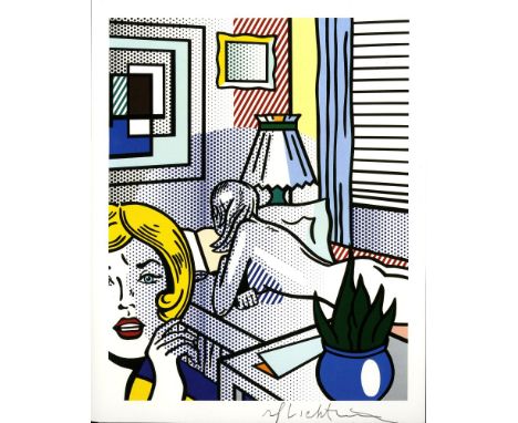 Artist: Roy Lichtenstein (American, 1923-1997). Title: "Roommates ["Nudes" series]". Medium: Color relief print. Date: Compos